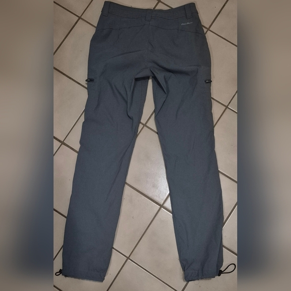 Eddie Bauer First Ascent Gray Cargo Pants with Elastic Waistband and Drawstring - Picture 2 of 7
